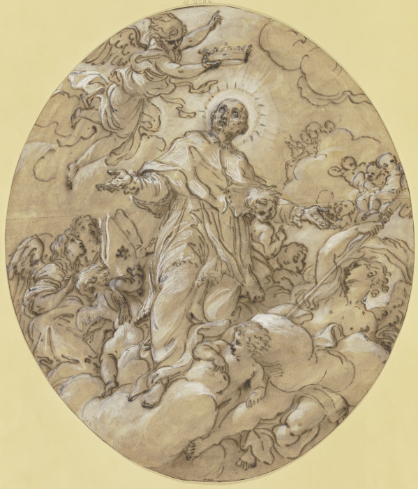 Krönung des Heiligen Borromäus od Carlo Maratti