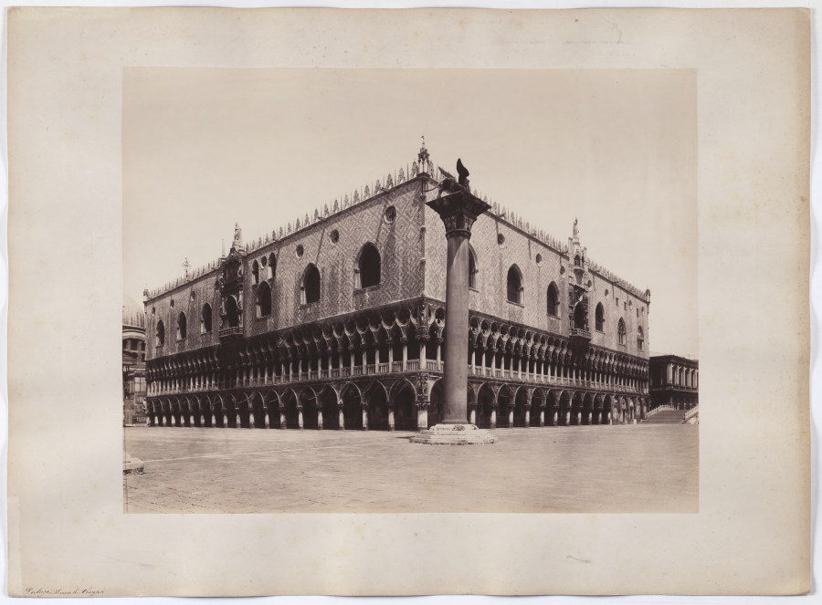 Venice: View of the Markus Column and Doges Palace od Carlo Naya