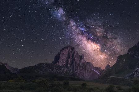 Mountain and Milky Way