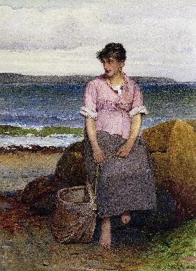Ein junges Fischermädchen am Meer (A Young Fishergirl by the Sea)