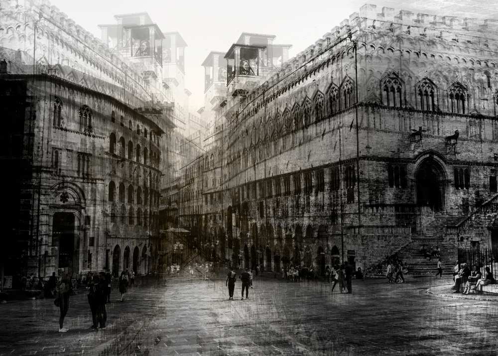 Walking in the Square od Carmine Chiriaco