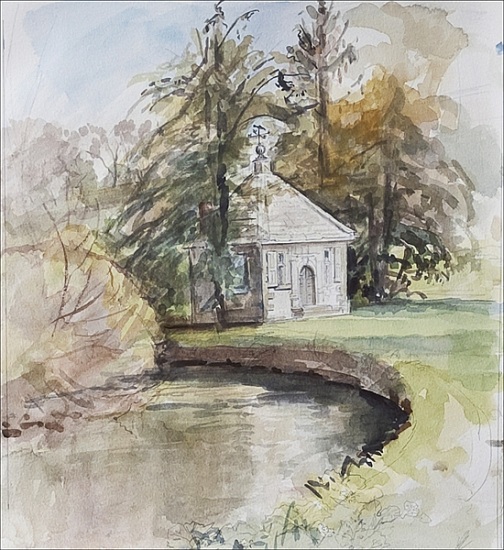 Izaak Waltons Fishing Temple, Dovedale od Caroline  Hervey-Bathurst