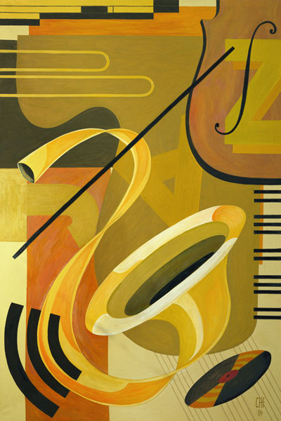 Jazz, 2004 (oil on canvas)  od Carolyn  Hubbard-Ford
