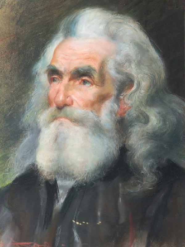 Portrai of an Old Man (pastel) od Casimiro Jodi