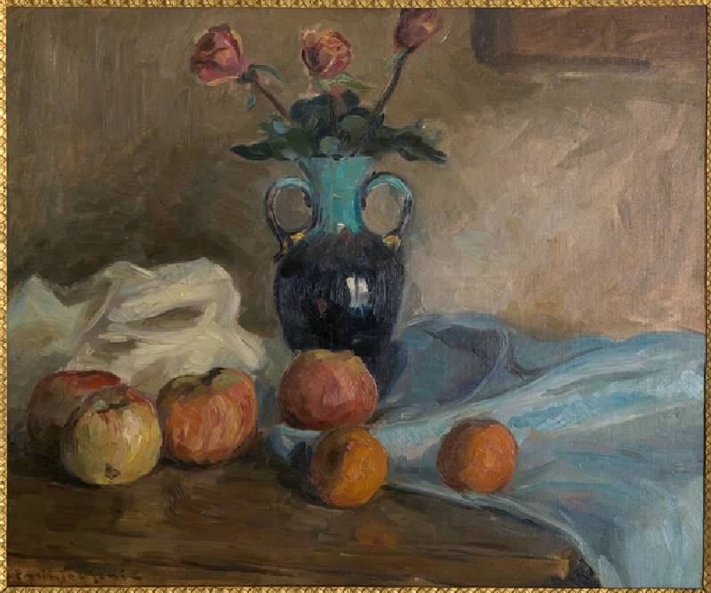 Still Life about 1920 (oil on canvas attached on a cardboard) od Casimiro Jodi