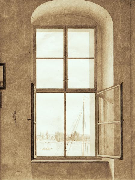 View from th.studio od Caspar David Friedrich