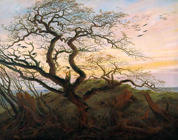 Raven tree od Caspar David Friedrich