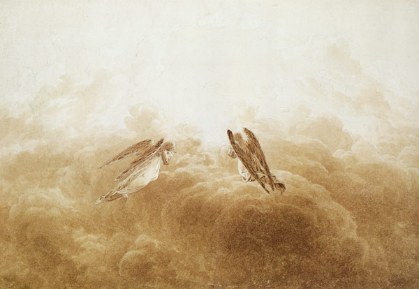 Angel in adoration od Caspar David Friedrich