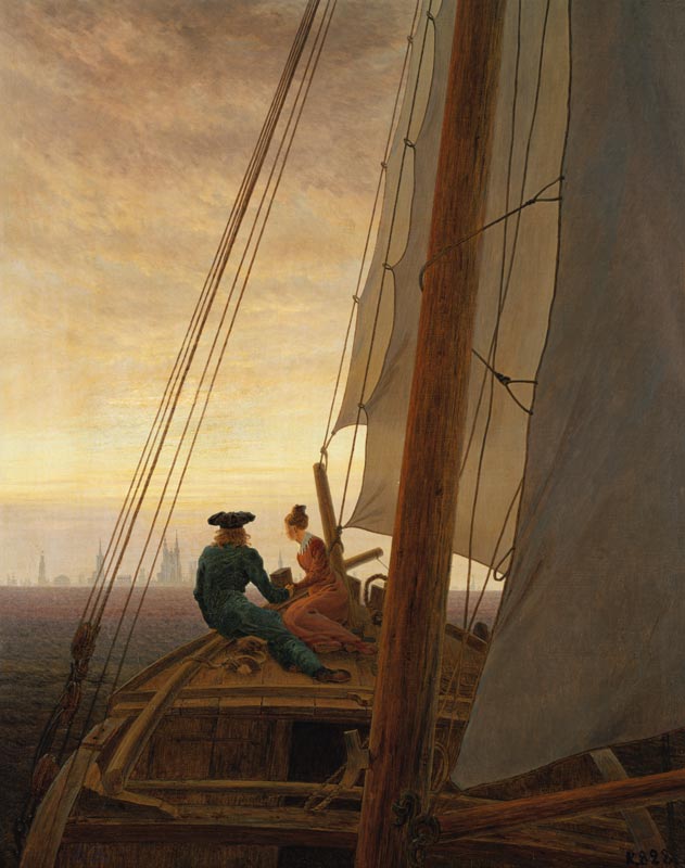 On the yachtsman od Caspar David Friedrich