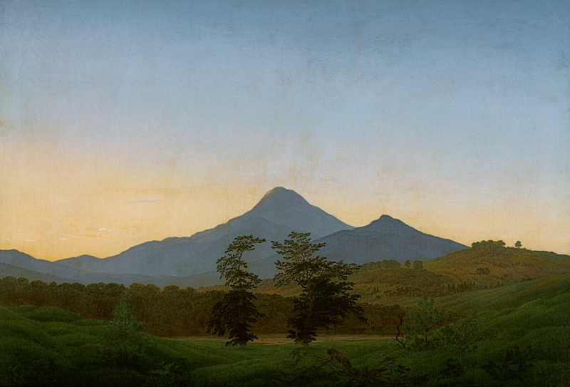 Bohemian landscape od Caspar David Friedrich