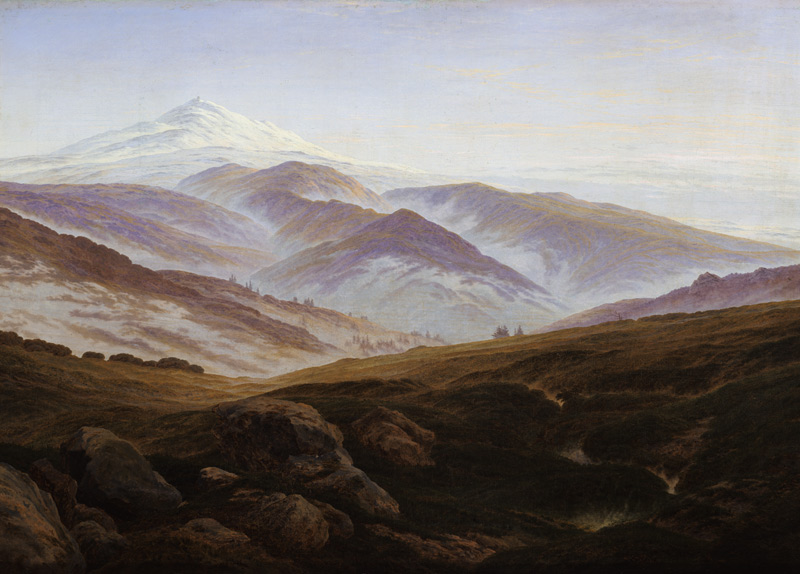 Memories of the Sudeten Mountains od Caspar David Friedrich