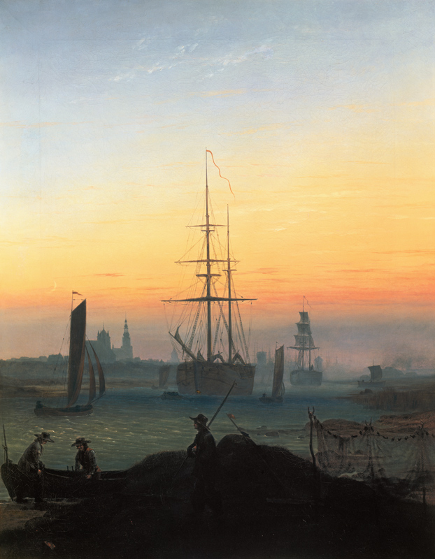 Port of Greifswald. od Caspar David Friedrich