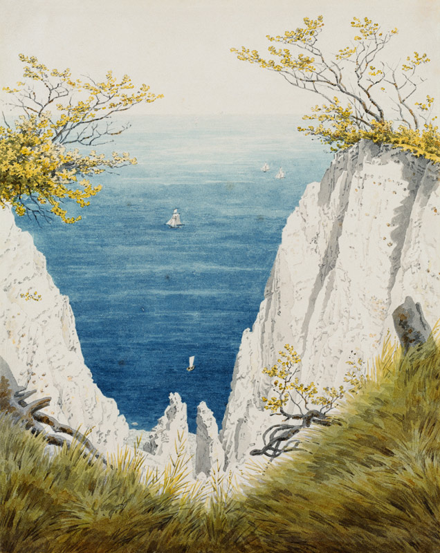 Chalk cliff on Ruegen od Caspar David Friedrich