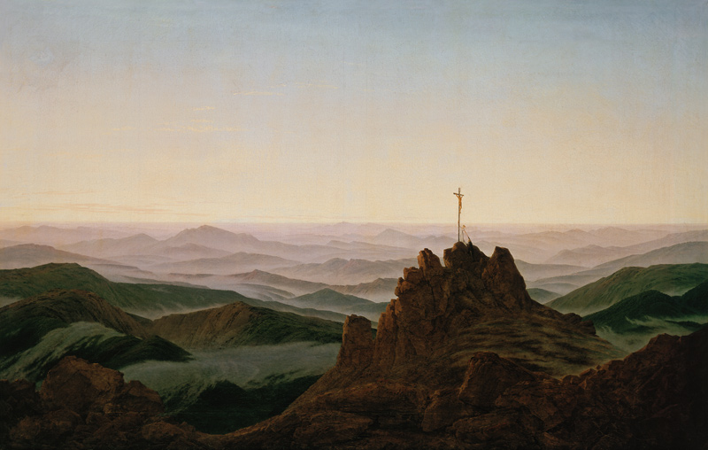 Morning in the Sudeten Mountains od Caspar David Friedrich