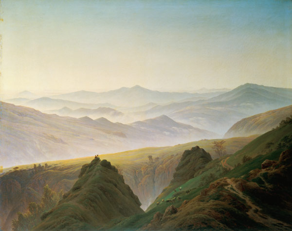Morning in the Mountains od Caspar David Friedrich