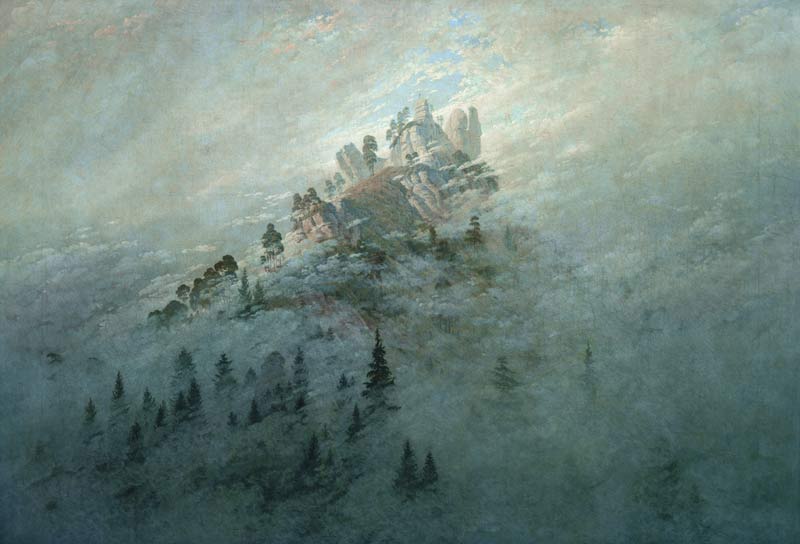 Early morning mist in the mountains od Caspar David Friedrich