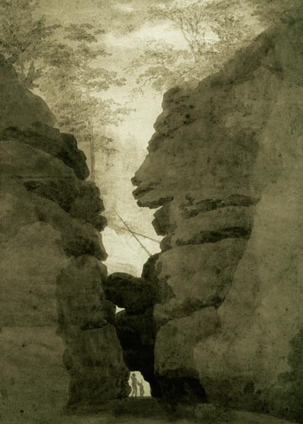 Rock gate od Caspar David Friedrich