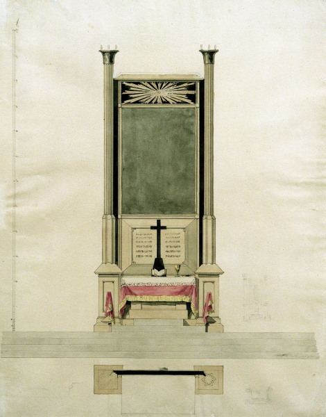 Sketch for an altar od Caspar David Friedrich