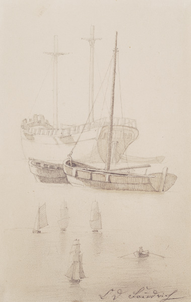 Ships od Caspar David Friedrich