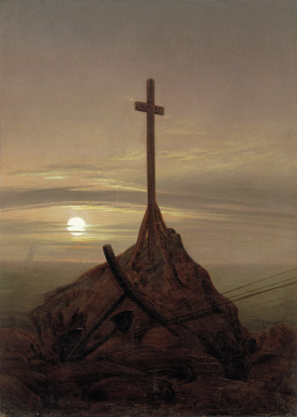 The cross at the Baltic Sea od Caspar David Friedrich