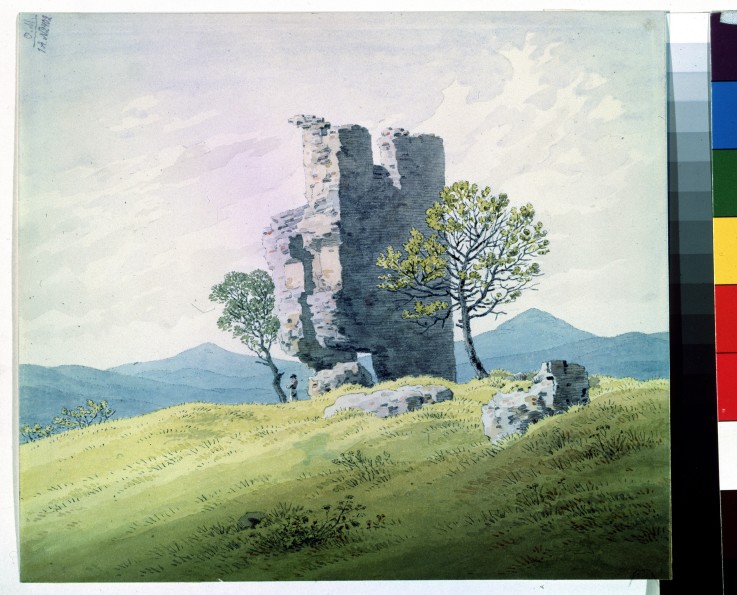 The Castle in Teplitz od Caspar David Friedrich