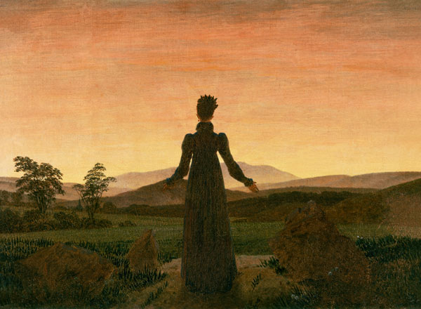 Woman in the morning sun od Caspar David Friedrich
