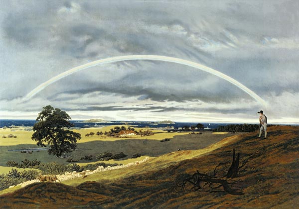 Landscape with the rainbow od Caspar David Friedrich