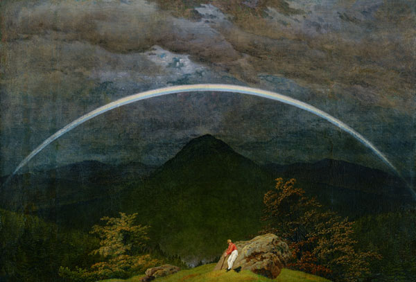 Mountains landscape with rainbows od Caspar David Friedrich