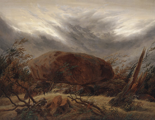 Huenengrab im Herbst od Caspar David Friedrich