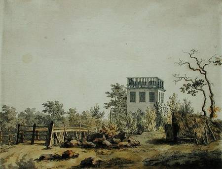 Landscape with a Pavilion od Caspar David Friedrich