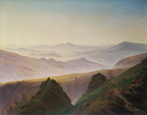 Morning in the Mountains od Caspar David Friedrich
