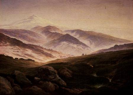 Reisenberg, The Mountains of the Giants od Caspar David Friedrich