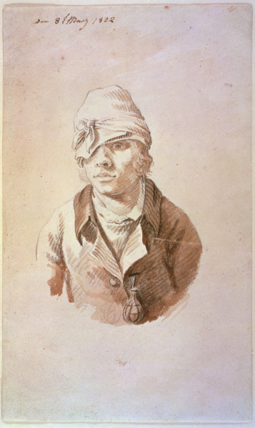 Self-portrait with cap od Caspar David Friedrich