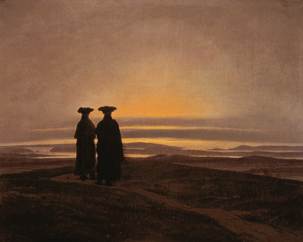 Sunset (Brothers) od Caspar David Friedrich