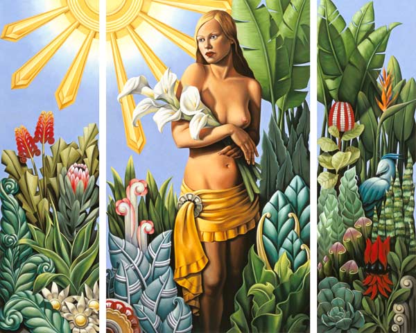 Eden (triptych) 2006 od Catherine  Abel