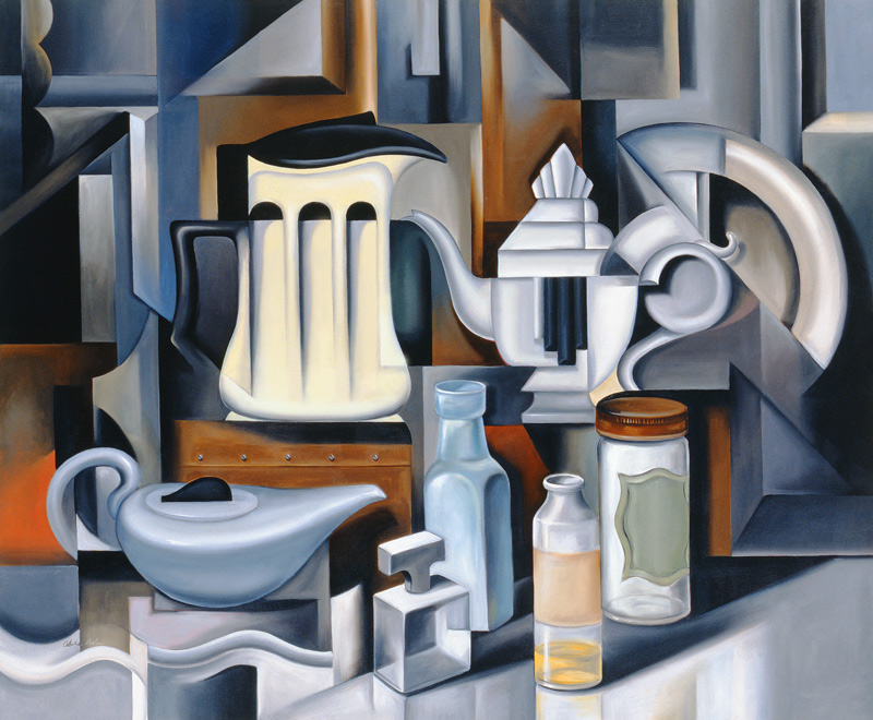 Still Life with Teapots od Catherine  Abel