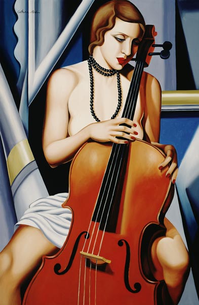 Woman with Cello od Catherine  Abel