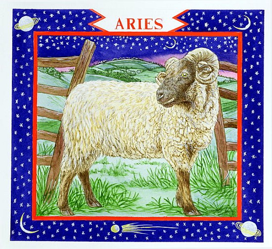 Aries (w/c on paper)  od Catherine  Bradbury