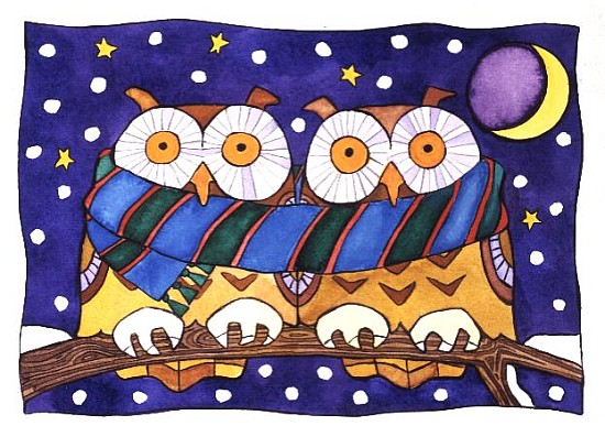 Owls by Night  od Cathy  Baxter