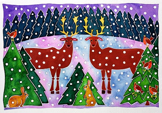 Reindeer and Rabbits  od Cathy  Baxter