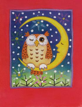 The Winking Owl, 1997 (pastel on paper) 