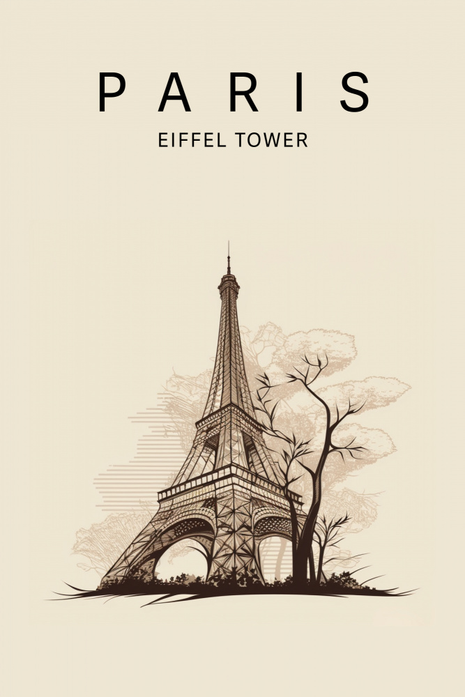 Paris Eiffel Tower od Caz Reason