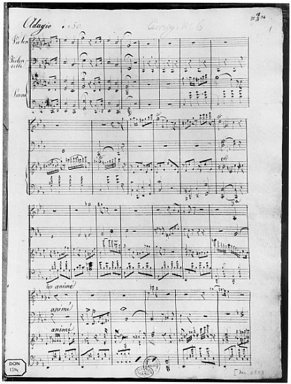 Score for trio for piano, violin and violoncello od Cesar Franck