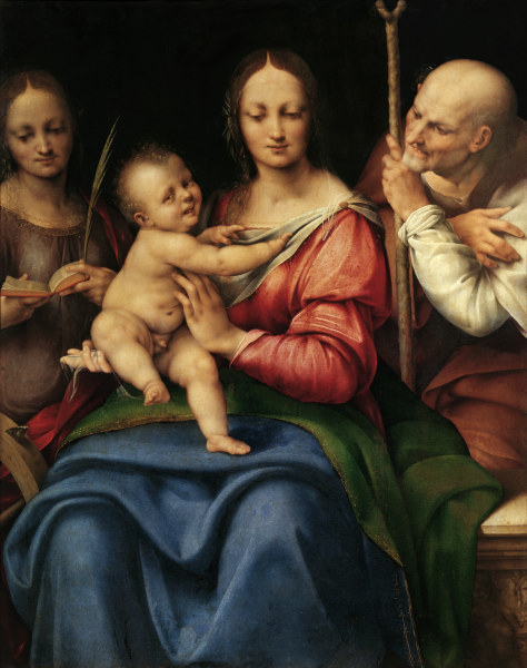 Cesare da Sesto / Mary & Child, Joseph od Cesare da Sesto