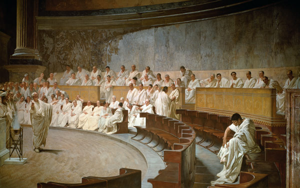 Cicero in the Senate Accusing Cataline od Cesare Maccari