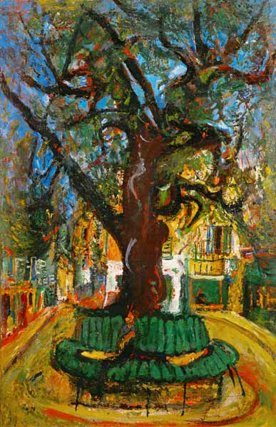 The tree in Vence / painti od Žádost Soutine