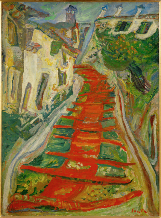 Red Steps in Cagnes od Žádost Soutine