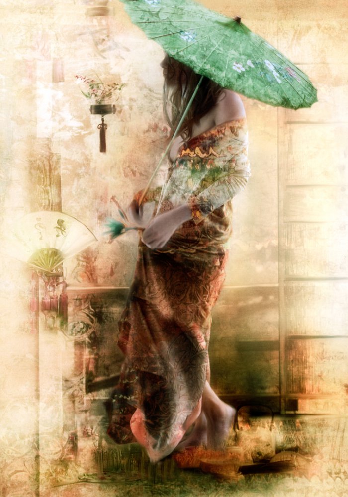 ...the lady with the umbrella... od Charlaine Gerber