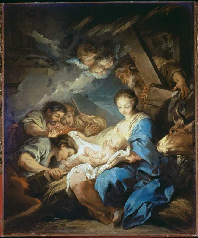 The adoration of the shepherds od Charles André van Loo