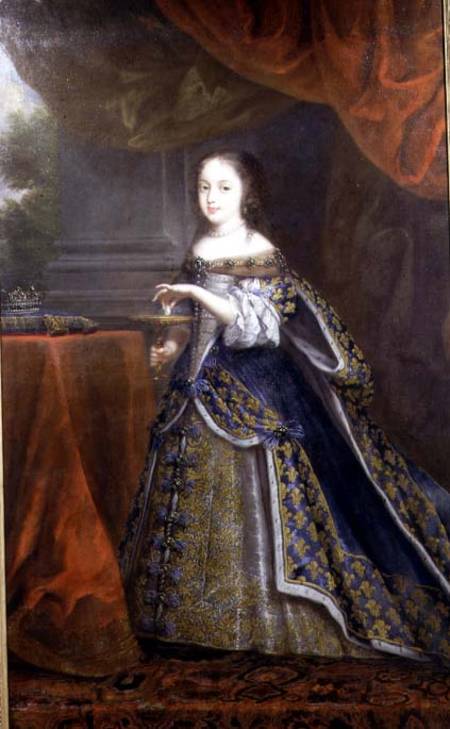 Portrait of Henrietta Anne (Minette), Duchess of Orleans (1644-70), daughter of King Charles I of En od Charles Beaubrun